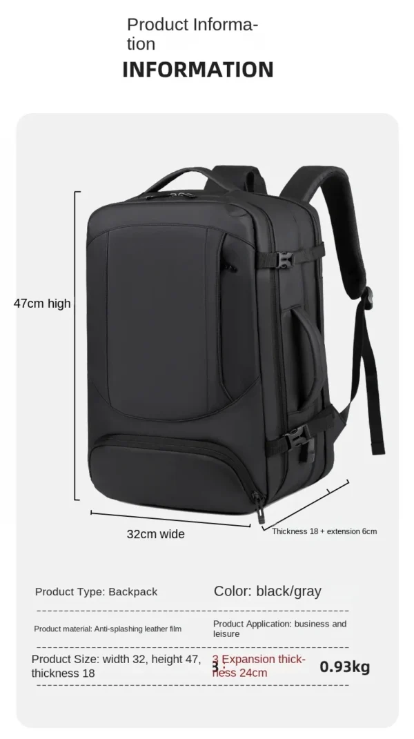 Shoe Compartment Backpack - Image 23