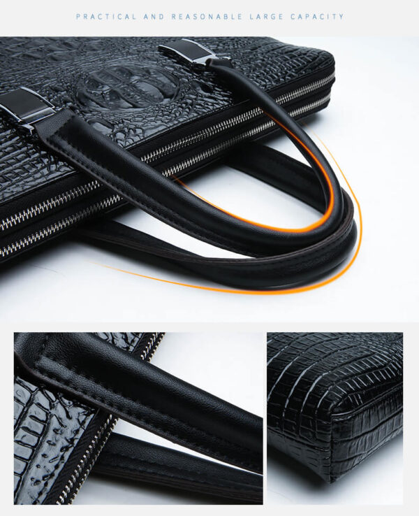 Croc Leather Bag - Image 6