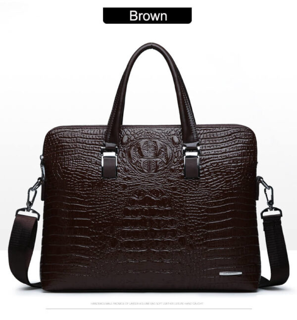 Croc Leather Bag - Image 14