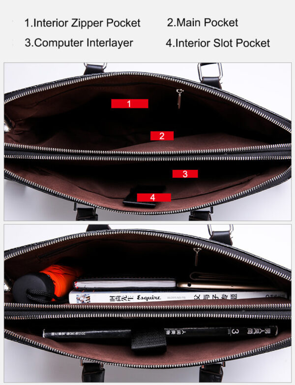 Croc Leather Bag - Image 7