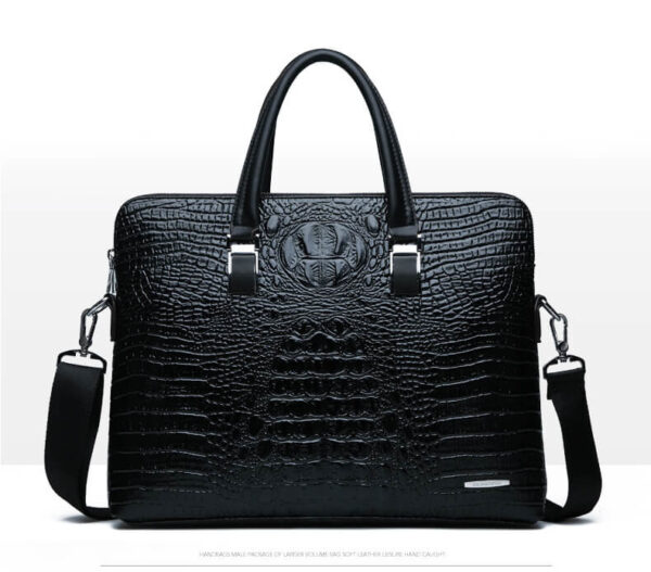 Croc Leather Bag - Image 3