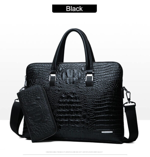 Croc Leather Bag - Image 15