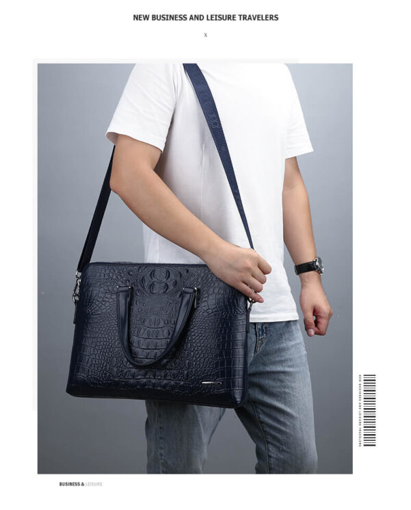 Croc Leather Bag - Image 18