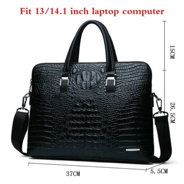Croc Leather Bag - Image 12